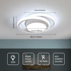 COMELY LED stropna svetilka 32W 6500K 27cm