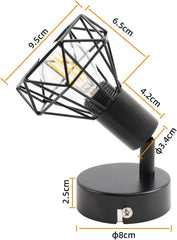 2x DA LIGHT stenska svetilka E14 z nastavljivo glavo
