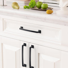 10x FURNIWARE 160 mm črni ročaji za omarice