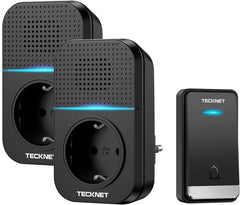 TECHKEN brezžični zvonec brez baterije z vtičnico