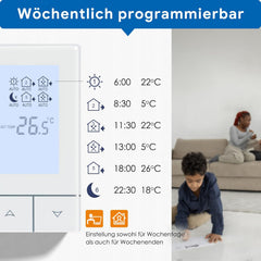 BEOK Programabilni Termostat za Talno Ogrevanje na Vodo 230 V 3A