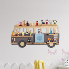 TODECO Tonie stenska polica  v obliki avtobusa za Toniebox figure