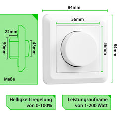 GREENANDCO Vgradni LED in halogenski zatemnilnik GC-200