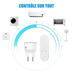 Brezžični daljinski sistem z 5 vtičnicami in 2 daljinskima upravljalcema