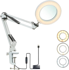 TOMSHINE LED povečevalna svetilka 8x s sponko