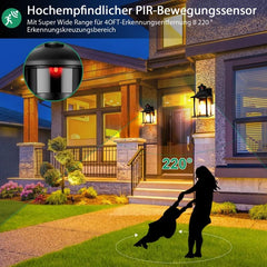 LAMOMO zunanja svetilka z zaznavanjem gibanja in 3 načini osvetlitve