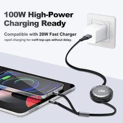 WVOILLTY 120 W Večnamenski izvlečni polnilni kabel