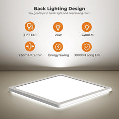BLNAN 30 cm LED stropna svetilka 24 W