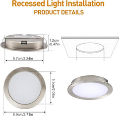 8x AIBOO RGB LED Pametnih Vgradnih Svetilk z Aplikacijo