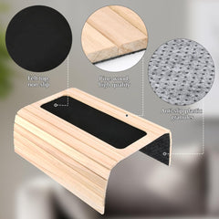 TIMESETL lesena prilagodljiva mizica za kavč