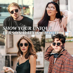 GQUEEN polarizirana retro okrogla sončna očala z UV400 zaščito