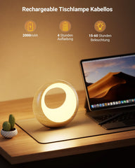 2x BONSERY polnilna nočna LED svetilka z daljincem