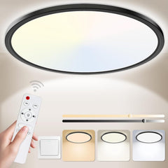 YEXATI LED stropna svetilka 24W z daljincem 29,5cm