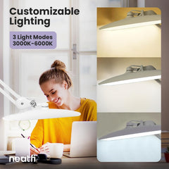 NEATFI XL LED zatemnilna namizna svetilka s sponko - 51 cm