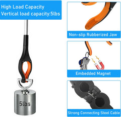 WISETEN komplet 2 prijemalnih klešč z magnetnim nastavkom za starejše in gibalno ovirane osebe - 110 cm