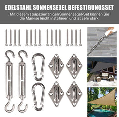 NAKIHOUSE trikotno vodoodporno senčilo z montažnim kompletom - 2 × 2 × 2 m