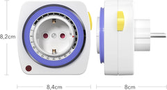 3x HBN mehanska časovna vtičnica 24 h 16 A