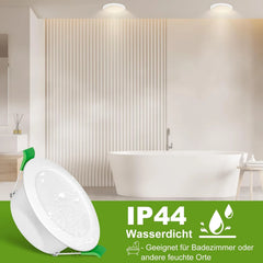6x JAENMSA 98mm LED vgradni reflektor 8 W - 4000 K