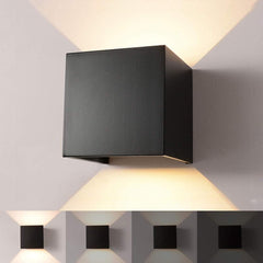 AUDOR 12W LED stenska svetilka z nastavljivim kotom svetlobe - črna