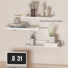 WISFAME Kovinske Stenske Police brez Vrtanja - set 3 polic