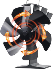 TOMERSUN 6-listni ventilator za peč na toploto