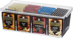 LIFEWIT prozorna škatla za čajne vrečke z 8 predelki