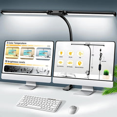 ICARE LED namizna svetilka z dvojno glavo - 62 cm