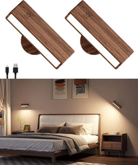 2x DETARZINLED brezžična stenska LED bralna svetilka
