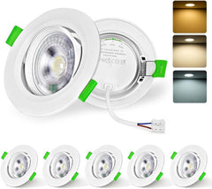 6x LURICO LED vgradni stropni reflektor 5W