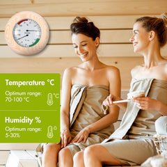 ULSAM Leseni termometer in higrometer za savno