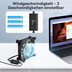 ELUTENG 120 mm USB ventilator za PC in igralne konzole