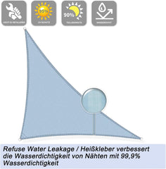 SUNNYLAXX trikotno vodoodporno senčilo 3 × 3 × 4,25 m