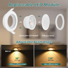 6x KYOTECH LED vgradni reflektorji 5W 230V 68–75mm