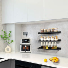 ZVZM Črne Lesene Stenske Police - set 3 polic