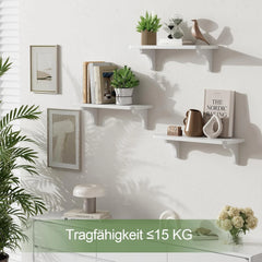 3x HI-HOME stenska polica - 40 x 15 cm
