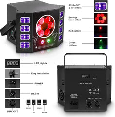 ZONQOONZ 100 W Disco LED svetilka za zabave