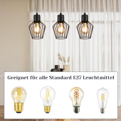 LICHTMALER viseča svetilka s 3 žarnicami za jedilnico in kuhinjo