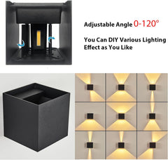 EZMYMA LED Stenska Svetilka z Nastavljivim Kotom - komplet 4 kosi