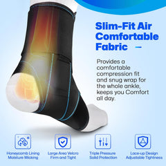 HEALRECUX nastavljiva opornica za gleženj – velikost L