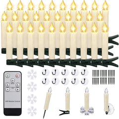 ZIYOUDOLI LED božične sveče z daljinskim upravljalnikom 30x