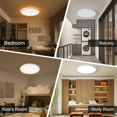 2x MOSSCO 29 cm LED stropna luč z daljincem