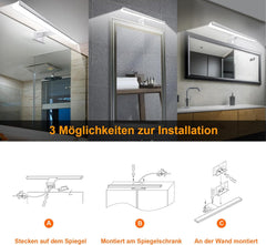 KARRONG LED svetilka za kopalniško ogledalo z daljinskim upravljalnikom