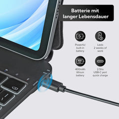 SEAGTIGAU magnetni ovitek s tipkovnico za iPad Air 11", iPad Pro 11" in iPad Air 10.9"