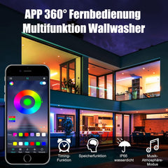 CREATESTAR RGB LED projektor z daljinskim upravljanjem 48W