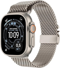 SONGSLER Magnetna kovinska zapestnica za Apple Watch 42–49 mm
