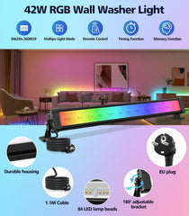 2x MEIKEE 42 W RGB LED reflektor z daljinskim upravljalnikom