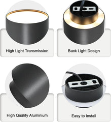 3x BOYIR 80 mm LED nadometni reflektor