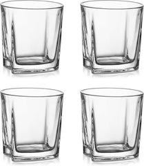 AMISGLASS darilni komplet kristalnih kozarcev za viski - 4 kosi, 300 ml