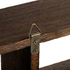 FRCCTRE rustikalna lesena stenska ali samostoječa polica z 9 predali