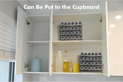 SEMLOS organizator za začimbe s kljukami za omarice in stensko montažo